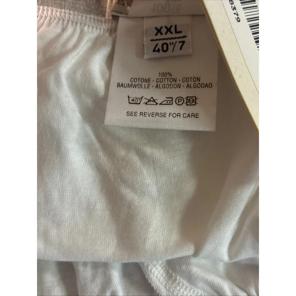 Vintage ERMENEGILDO ZEGNA Intimo Cotton Men's‎ Bikini Brief Underwear White 2XL